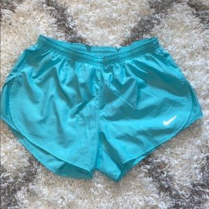 Nike aqua blue running short